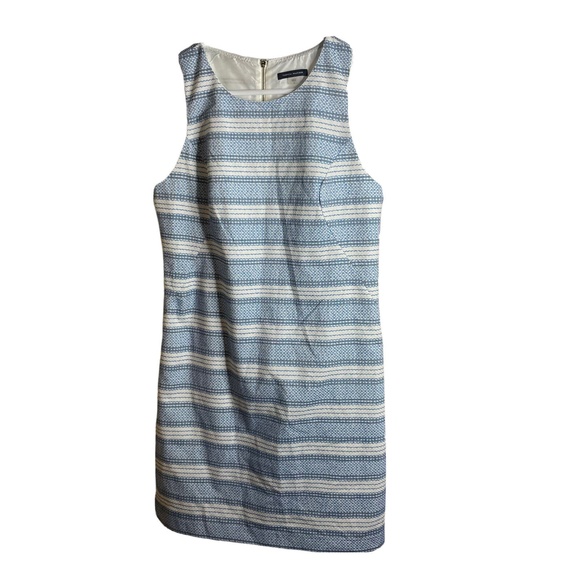 Tommy Hilfiger Dresses & Skirts - Tommy Hilfiger Dress Womens 10 White Blue Stripe Sheath Sleeveless